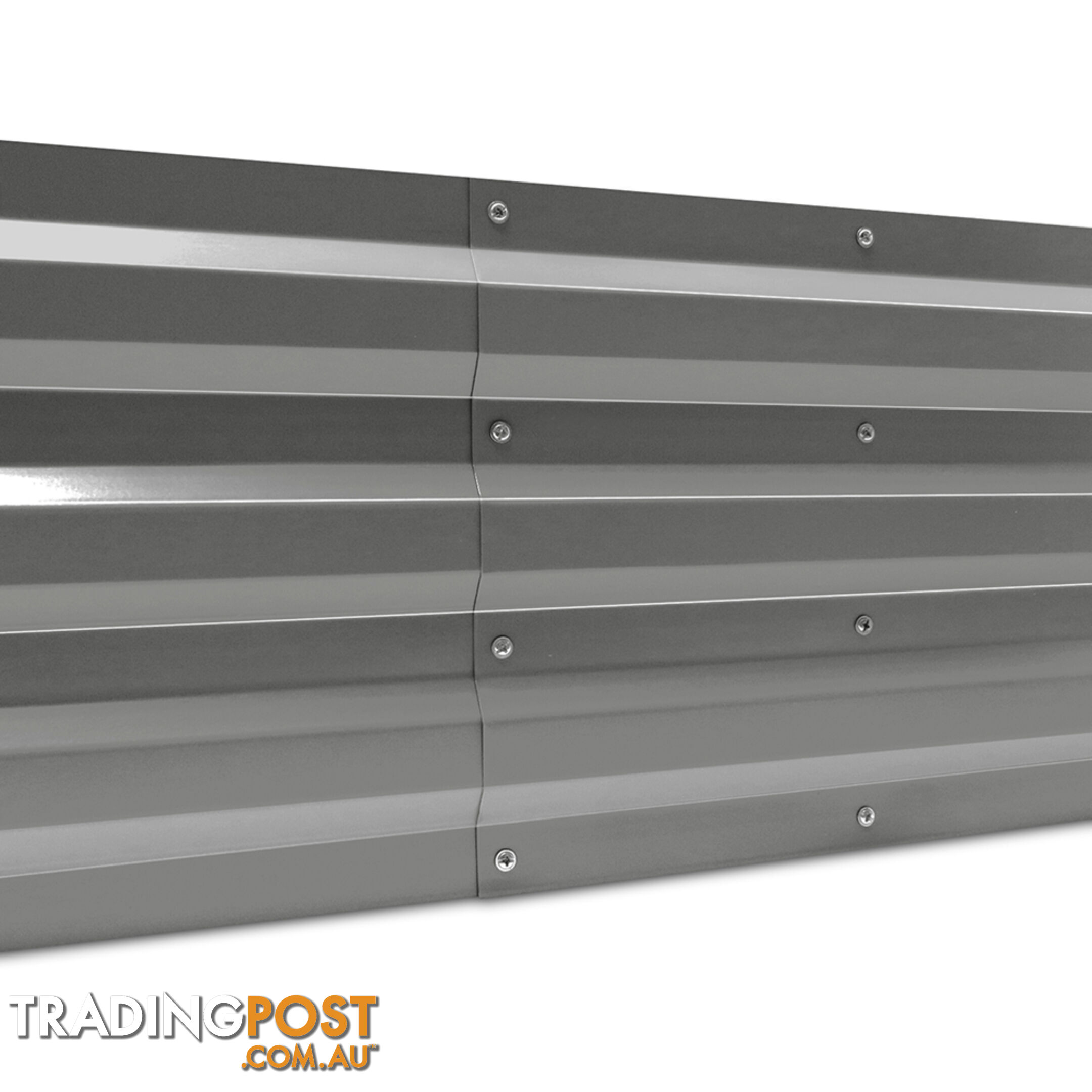 Galvanised Raised Garden Bed - 150 x 90 x 30cm - Aluminium Grey