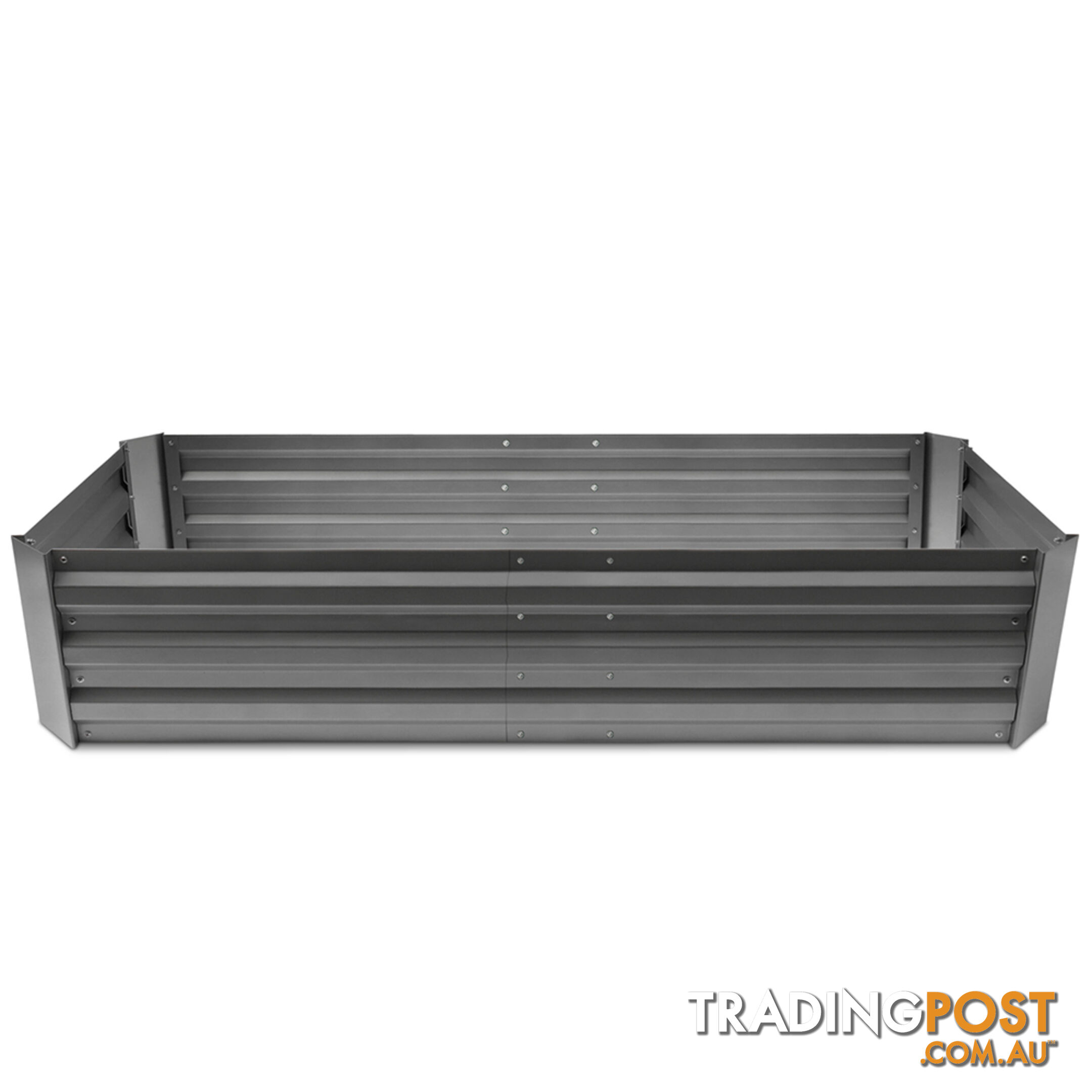 Galvanised Raised Garden Bed - 150 x 90 x 30cm - Aluminium Grey