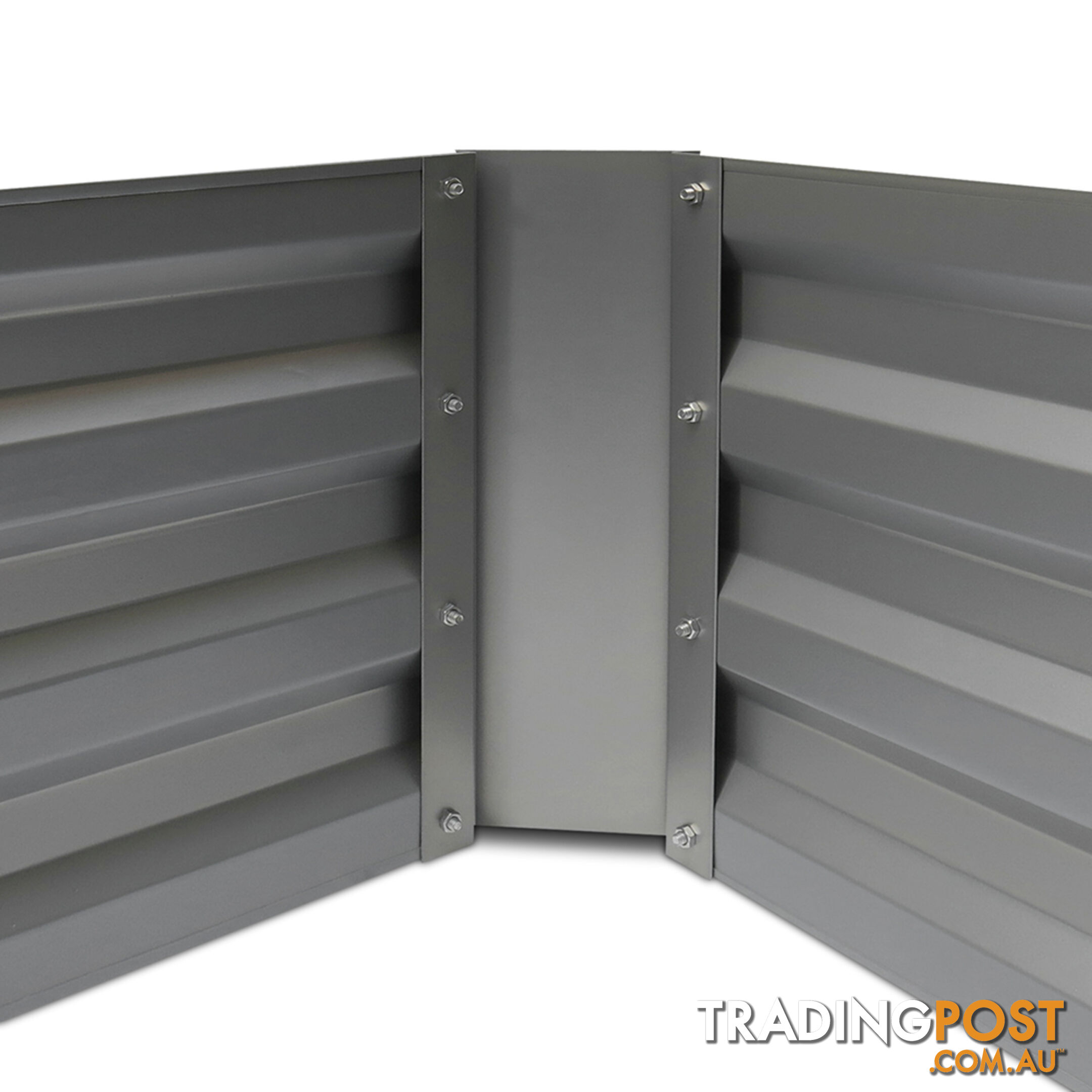 Galvanised Raised Garden Bed - 150 x 90 x 30cm - Aluminium Grey