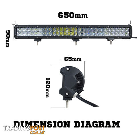 Osram 26inch 378W 5D Lens LED Light Bar Flood Spot Combo Work Lamp SUV ATV 4WD - photo 2 of 4