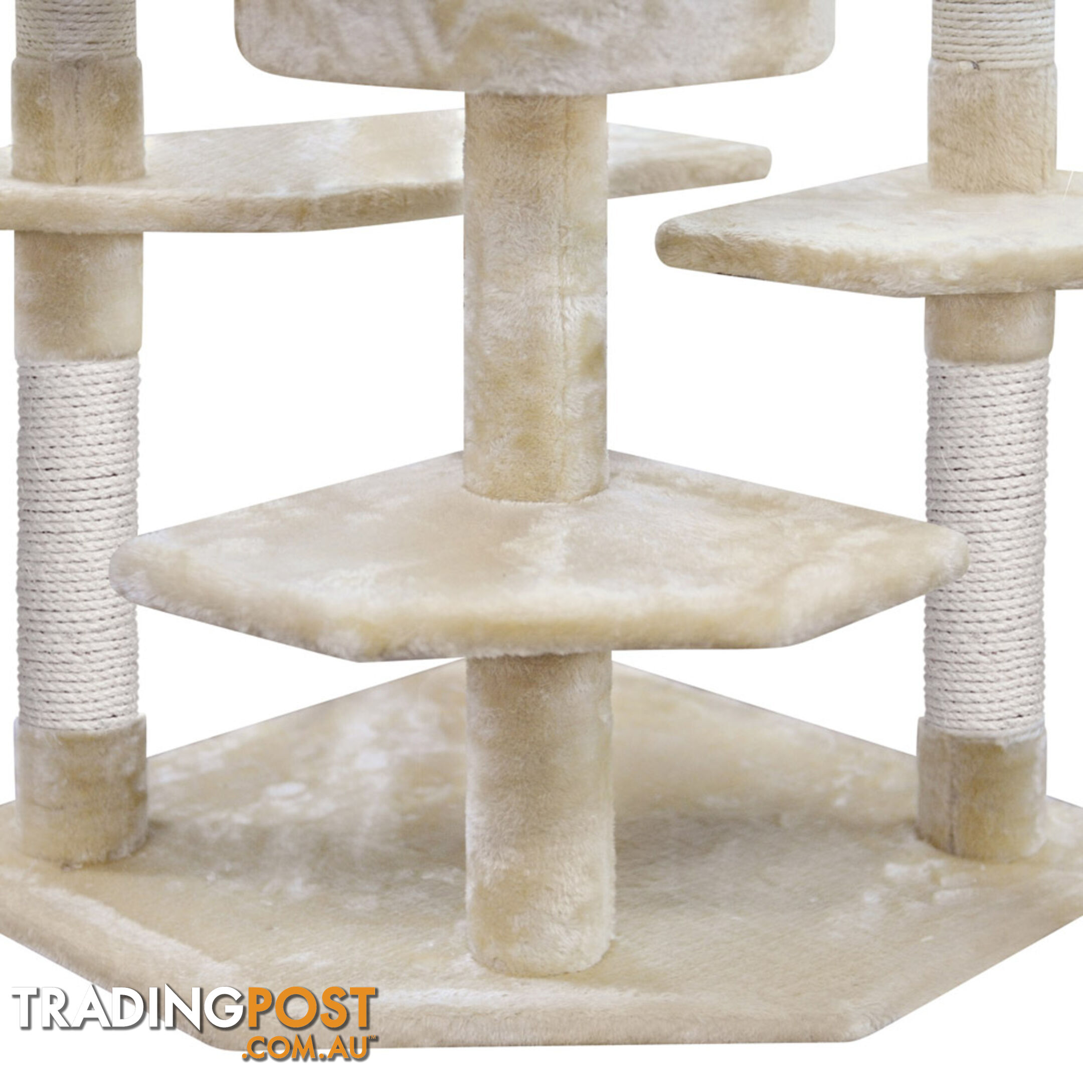 Cat Scratching Poles Post Furniture Tree House Beige