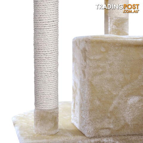 Cat Scratching Poles Post Furniture Tree House Beige