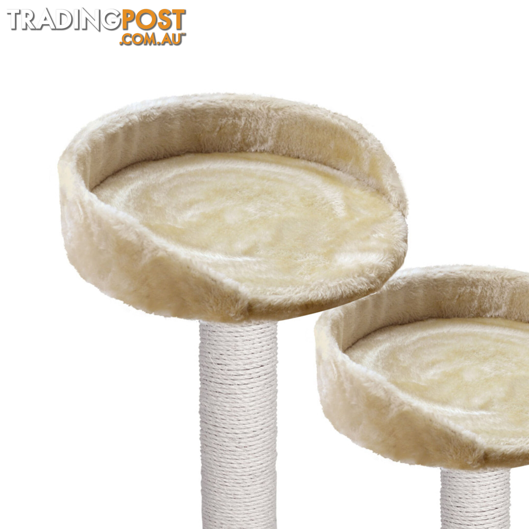 Cat Scratching Poles Post Furniture Tree House Beige