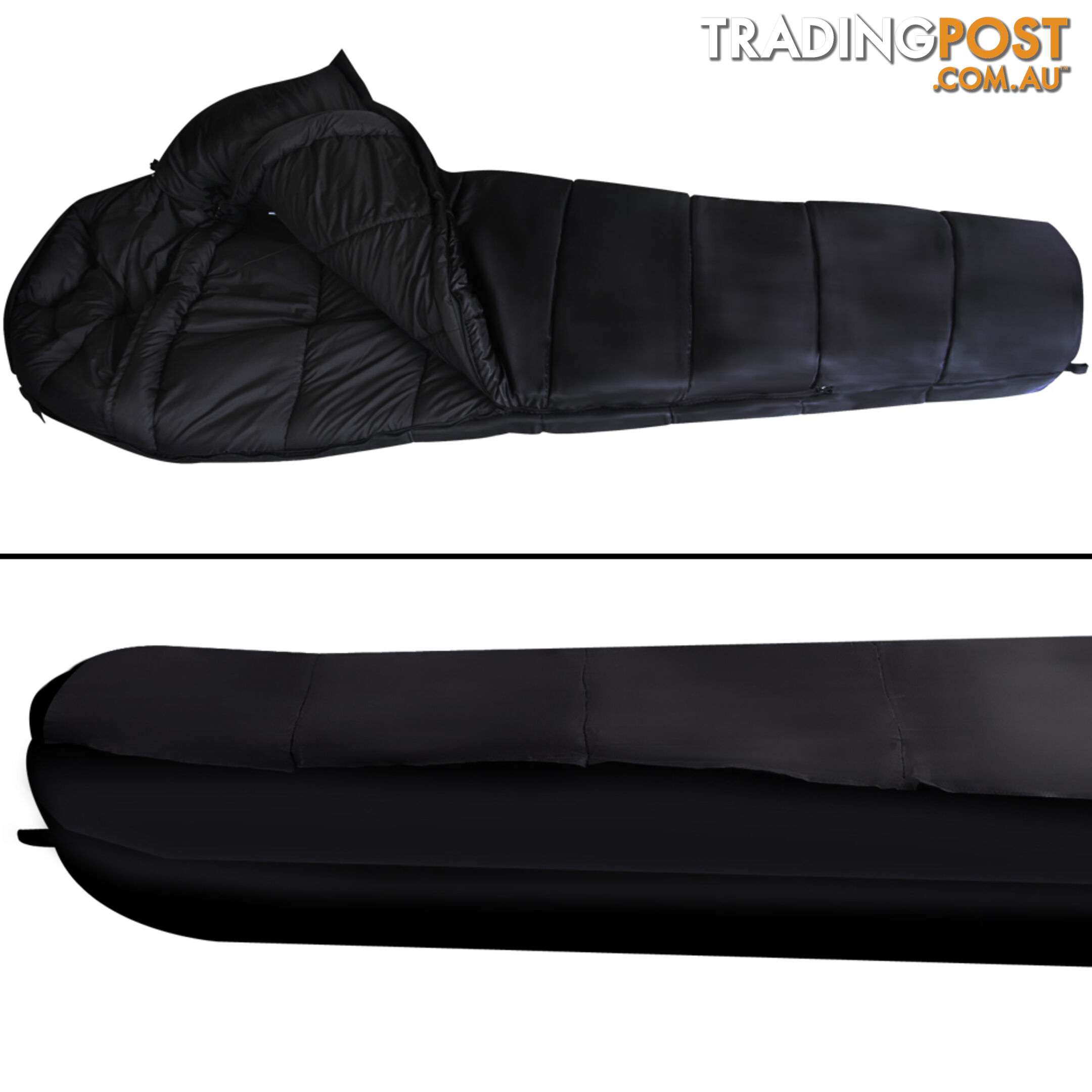 Camping Thermal Sleeping Bag Black