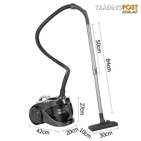 Bagless Cyclone Cyclonic Vacuum Cleaner HEPA Black - photo 2 of 9