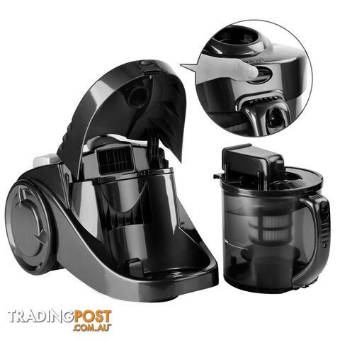 Bagless Cyclone Cyclonic Vacuum Cleaner HEPA Black - photo 5 of 9