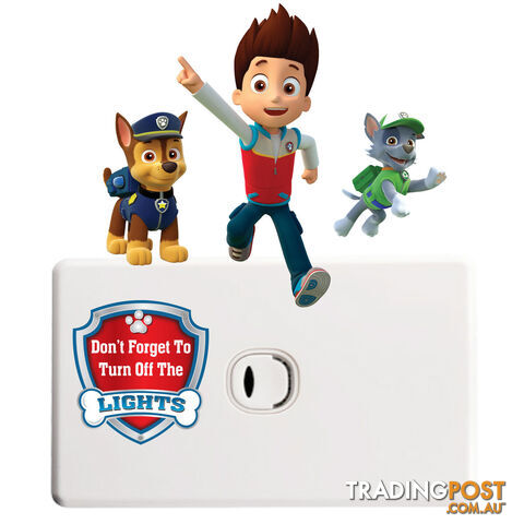 Skye Paw Patrol Light Switch Wall Stickers - Totally Movable