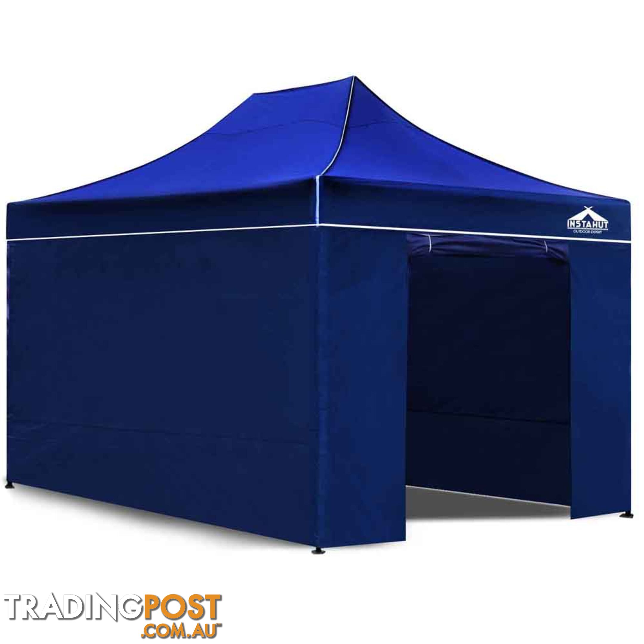 3x4.5 Pop Up Gazebo Hut with Sandbags Blue