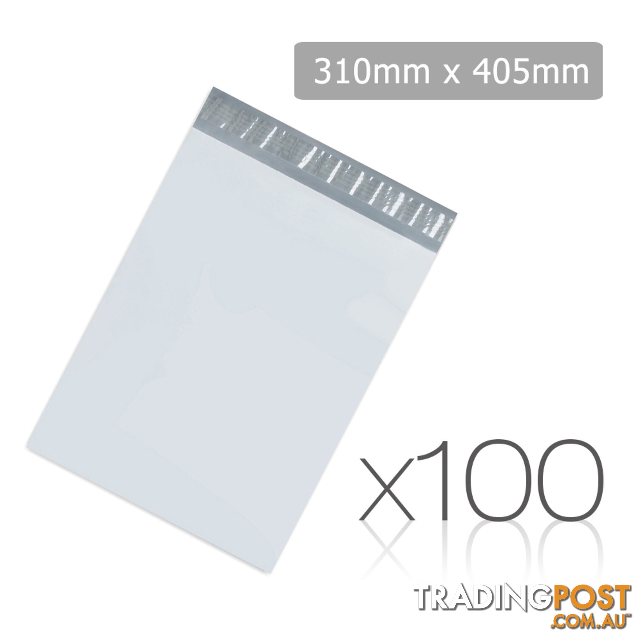 Set of 100 Poly Mailer Bags - 310 x 405mm