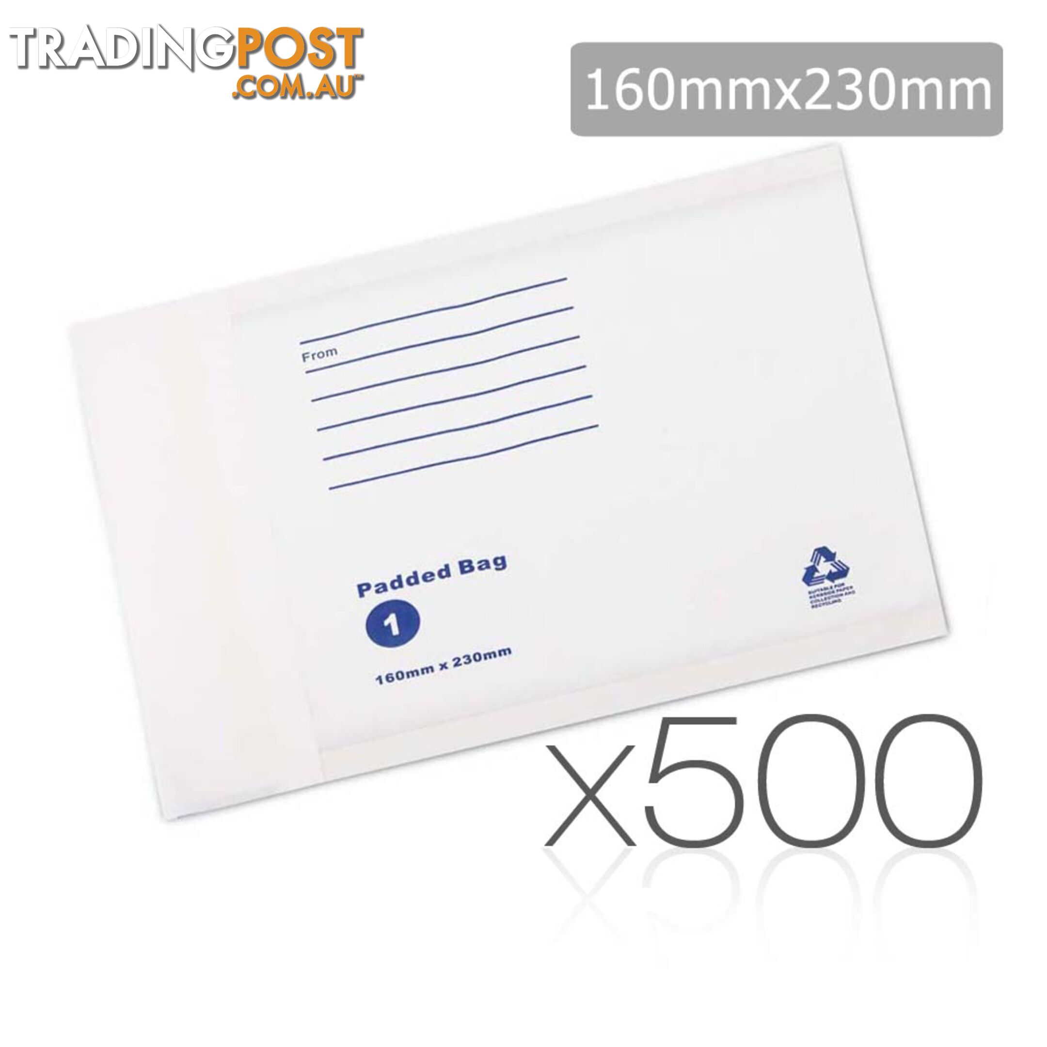 Bubble Padded Mail Envelopes 500pcs 160mm x 230mm