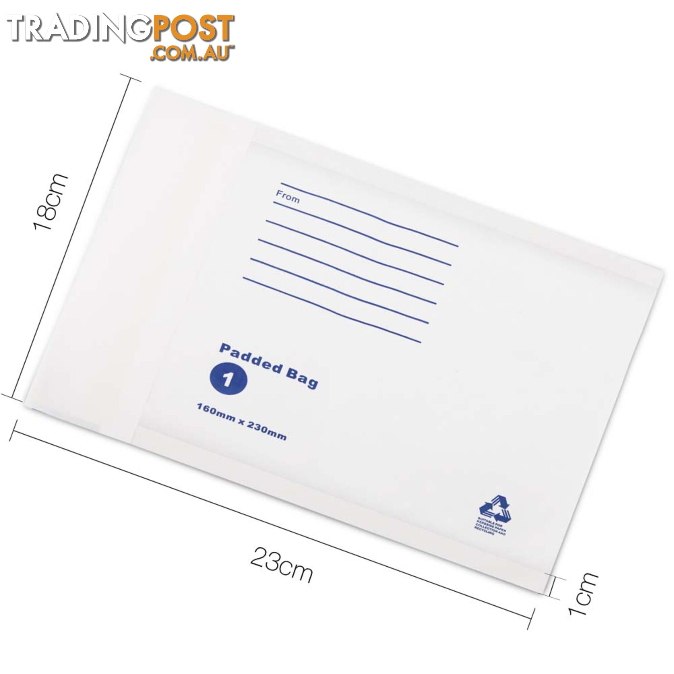 Bubble Padded Mail Envelopes 500pcs 160mm x 230mm