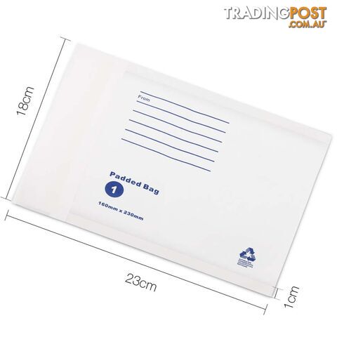 Bubble Padded Mail Envelopes 500pcs 160mm x 230mm