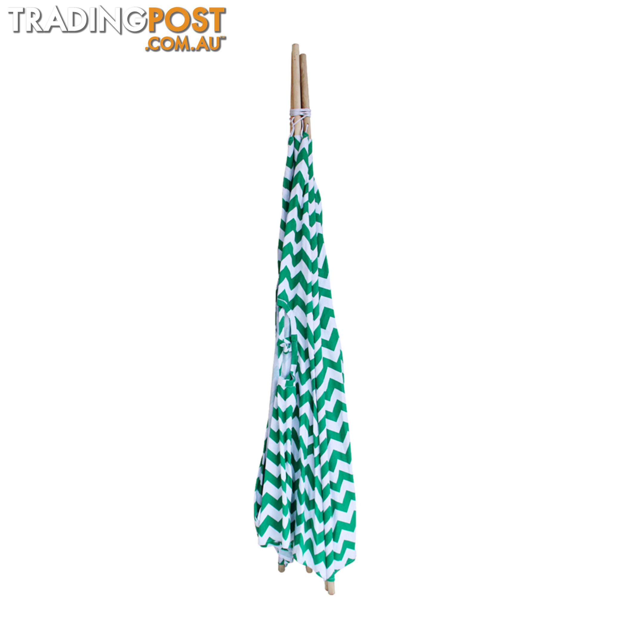 4 Poles Teepee Tent w/ Storage Bag Green