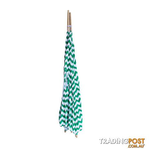 4 Poles Teepee Tent w/ Storage Bag Green