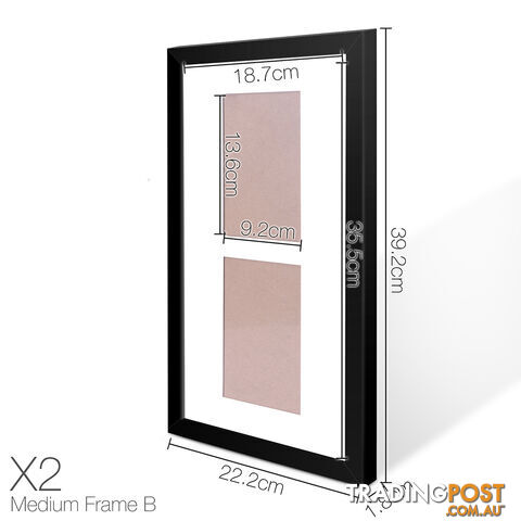 20 pcs Photo Frames Set Wall Black - photo 4 of 8