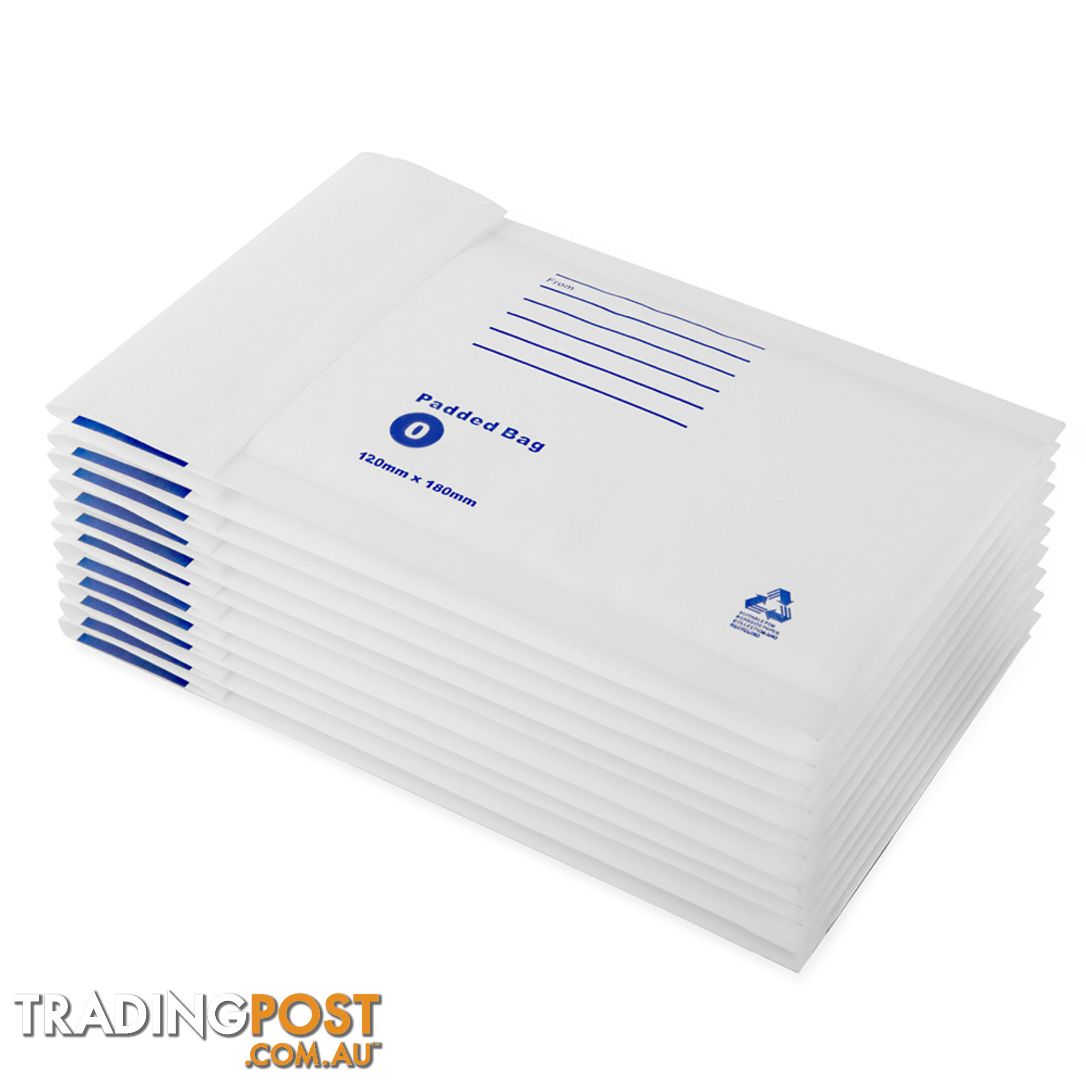 Set of 200 Bubble Padded Mailer Bag - 120mm x 180mm