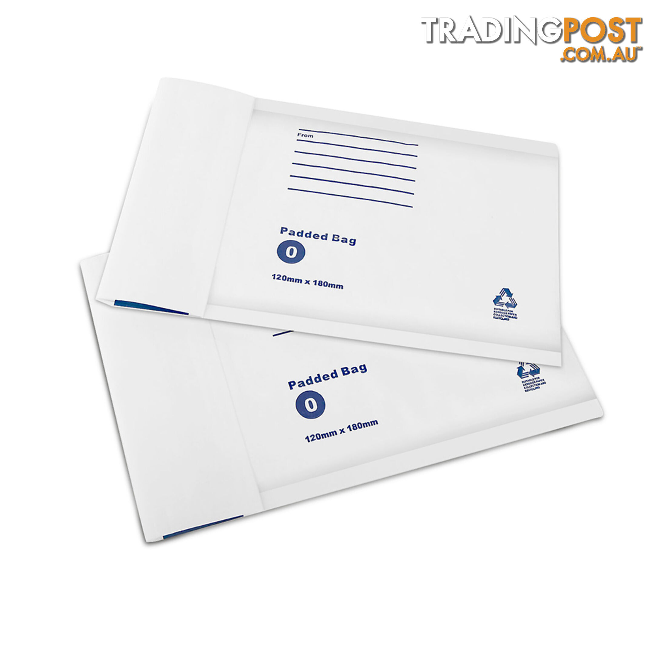 Set of 200 Bubble Padded Mailer Bag - 120mm x 180mm