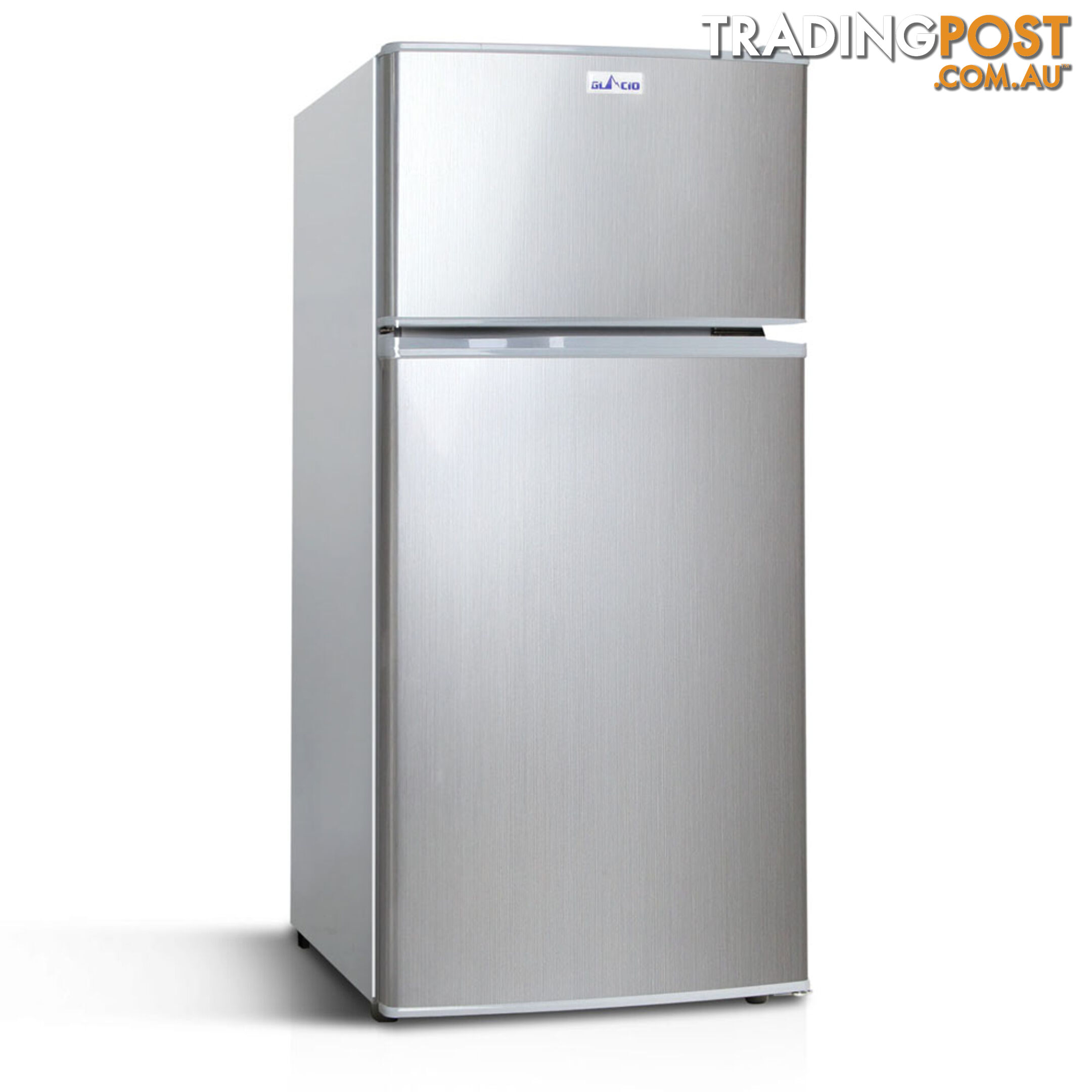 Upright 2-in-1 100L Caravan Bar Fridge Freezer Stainless Steel