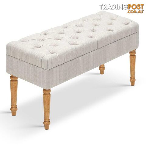 Seat Footstool Bench Stool - Beige