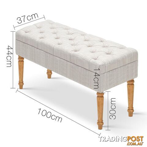 Seat Footstool Bench Stool - Beige - photo 2 of 8