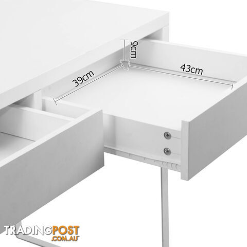 Office Computer Desk Table w/ Drawers White