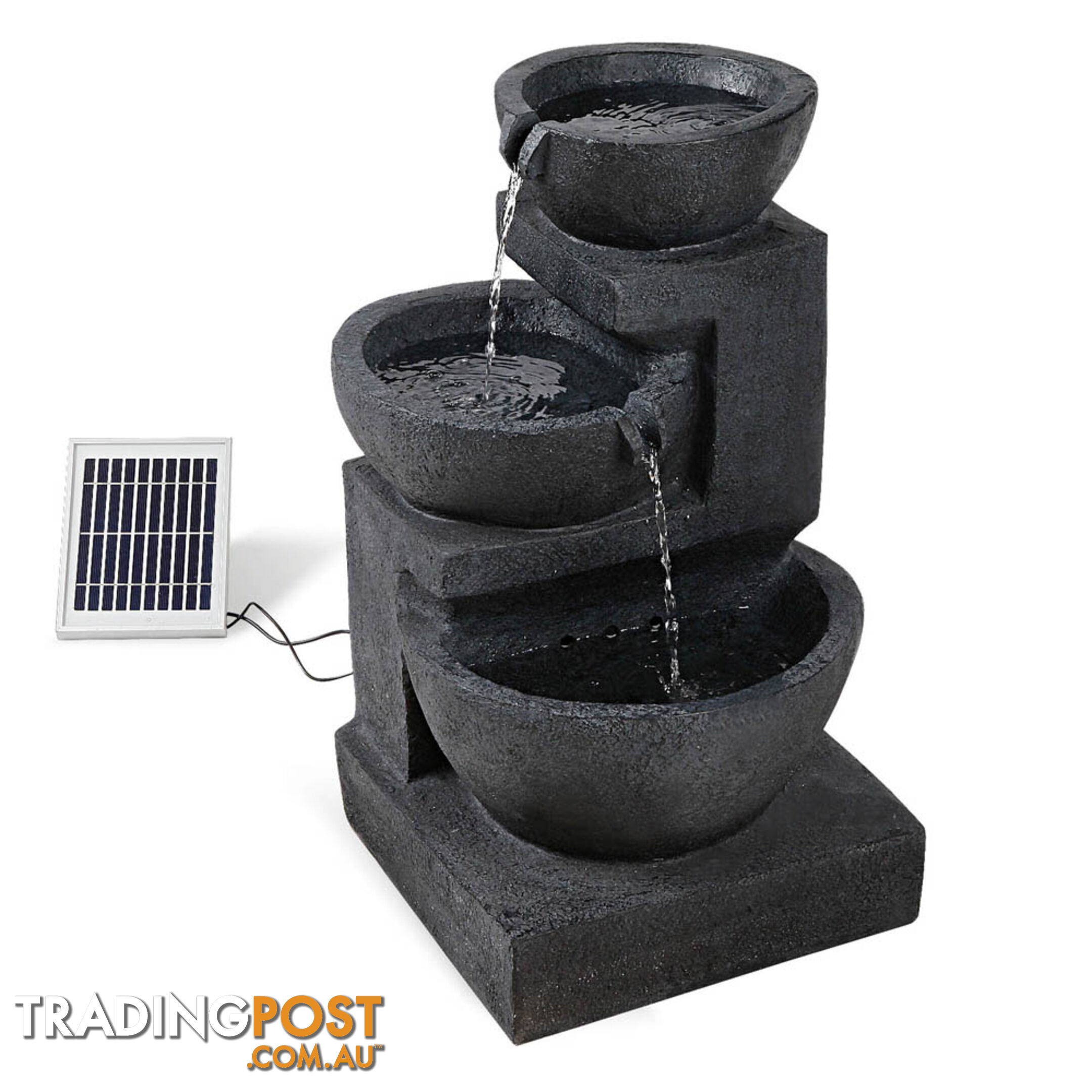 Solar Fountain with LED Lights