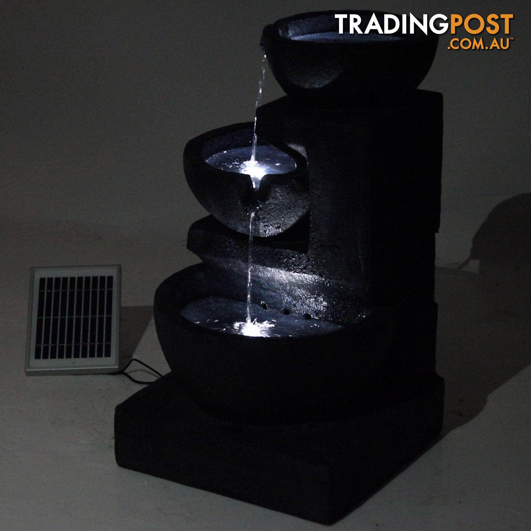 Solar Fountain with LED Lights