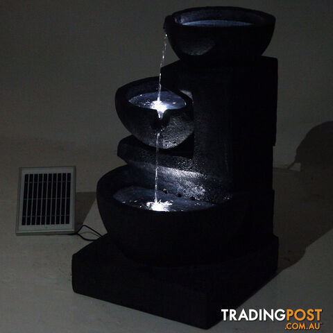 Solar Fountain with LED Lights