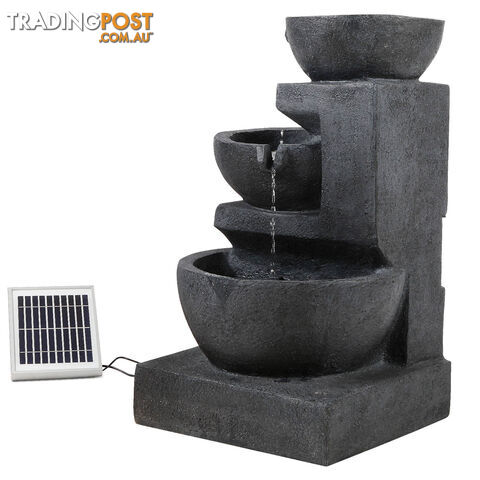 Solar Fountain with LED Lights