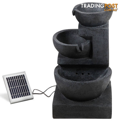 Solar Fountain with LED Lights