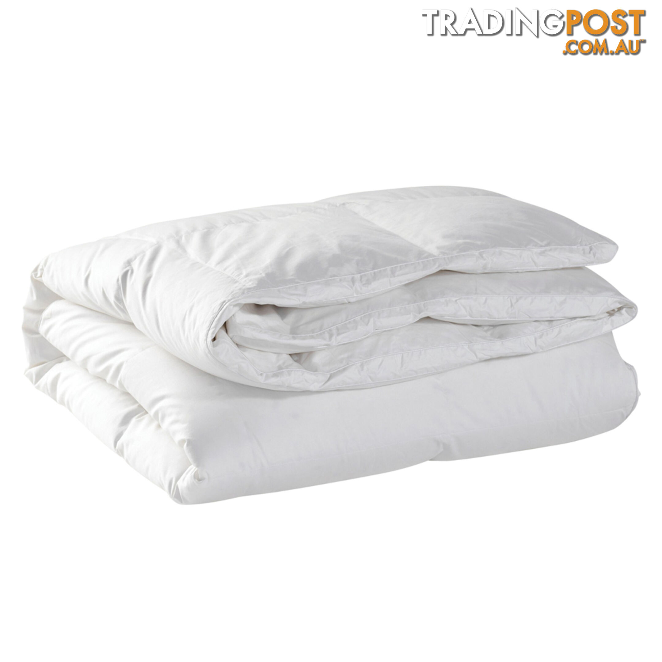 Duck Feather Down Quilt King White