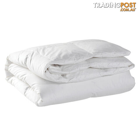 Duck Feather Down Quilt King White