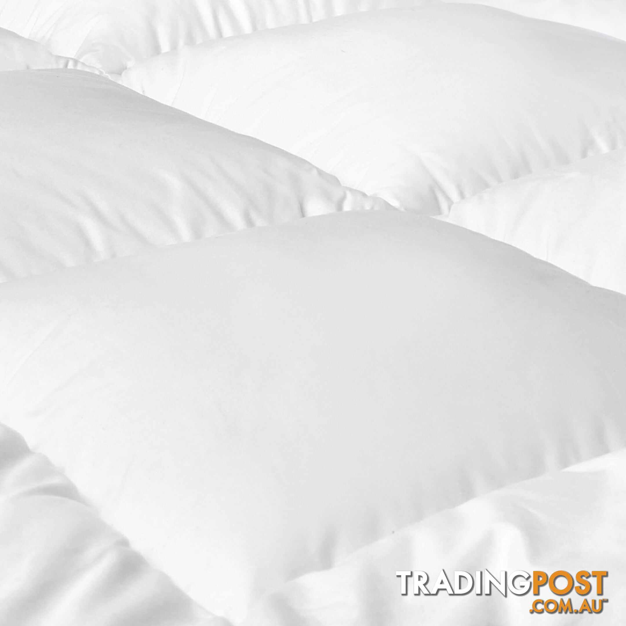 Duck Feather Down Quilt King White