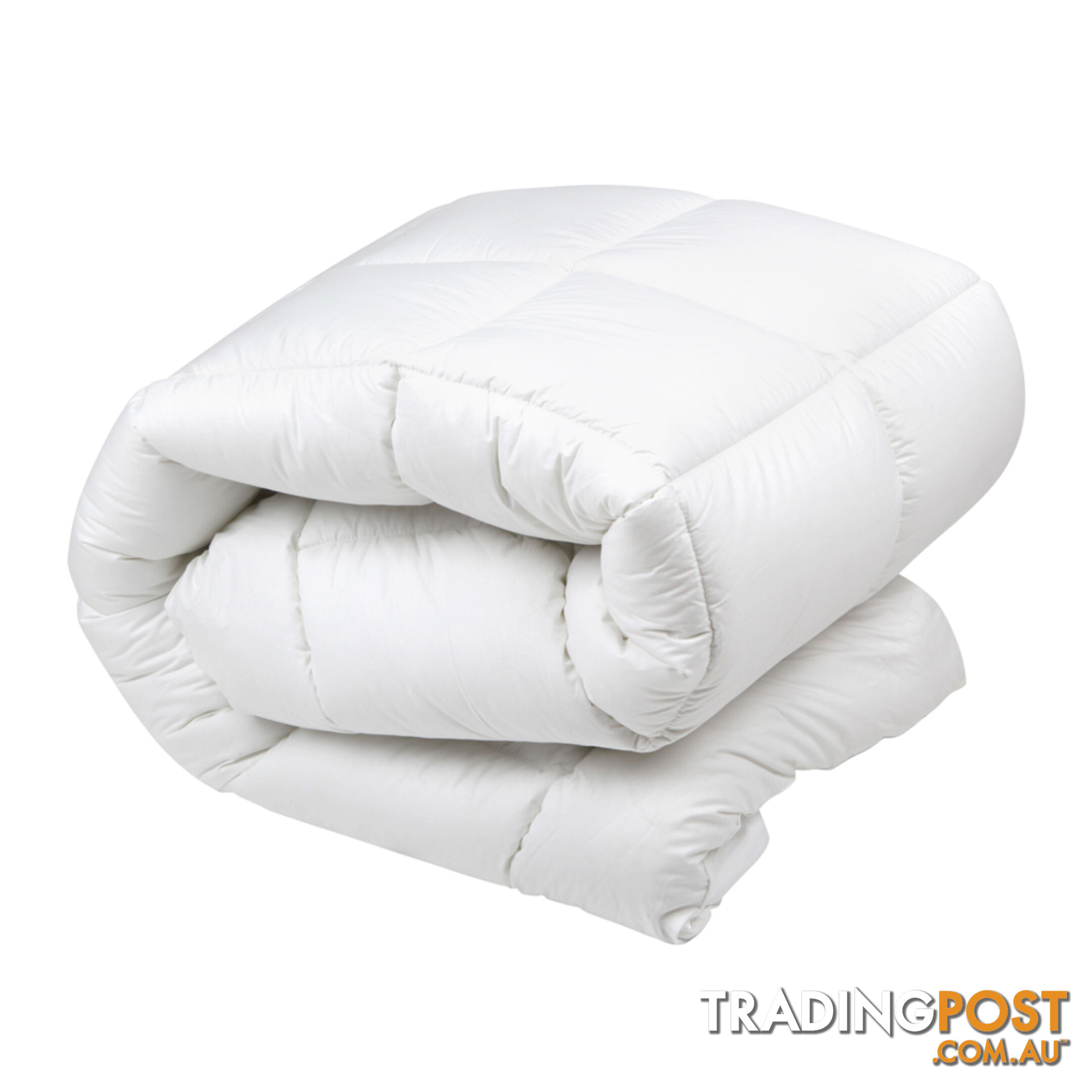 Duck Feather Down Quilt King White