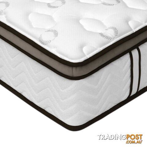 Latex Euro Top Pocket Spring Mattress Back Support Queen