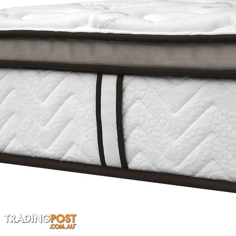 Latex Euro Top Pocket Spring Mattress Back Support Queen