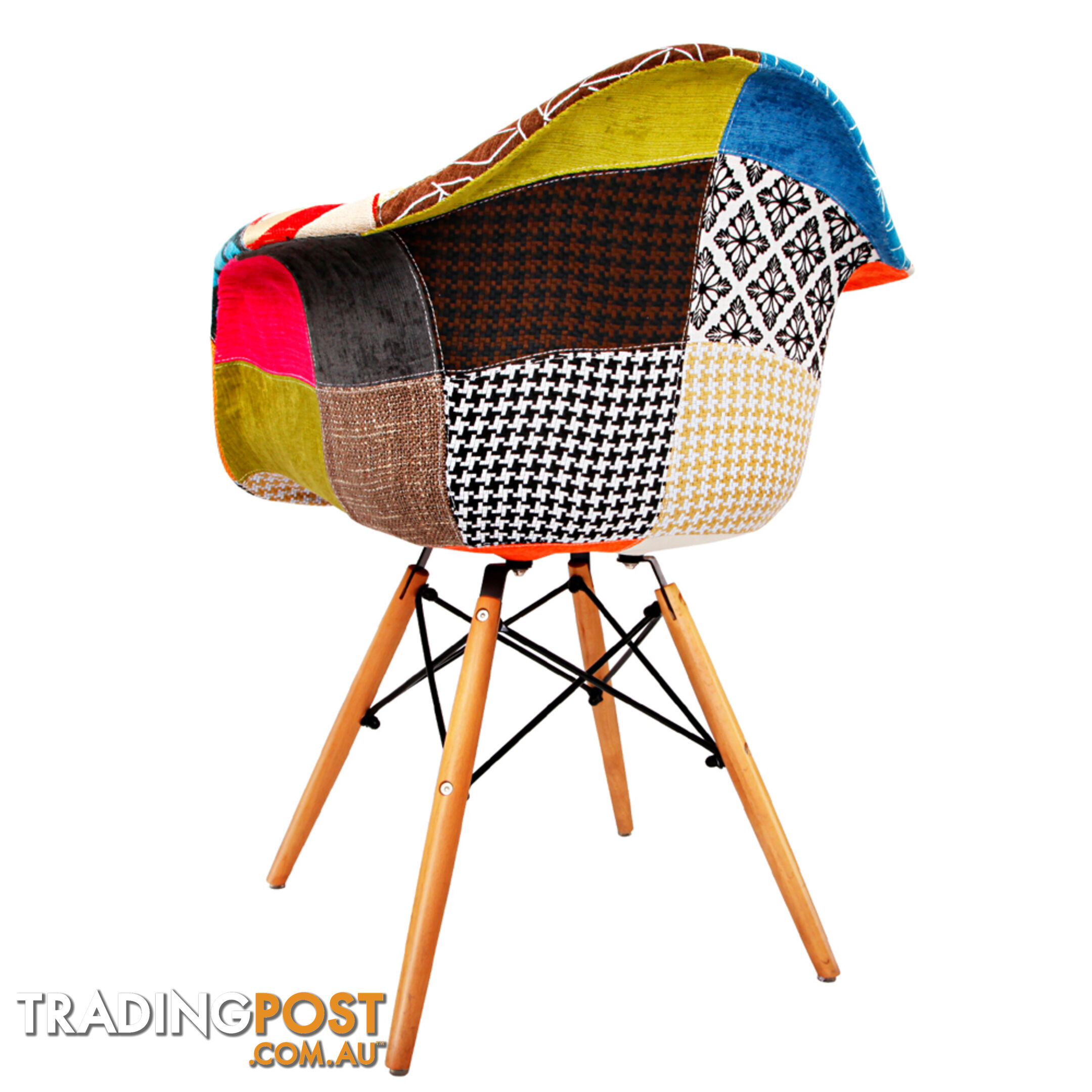 Set of 2 Replica Eames Armchairs Fabric