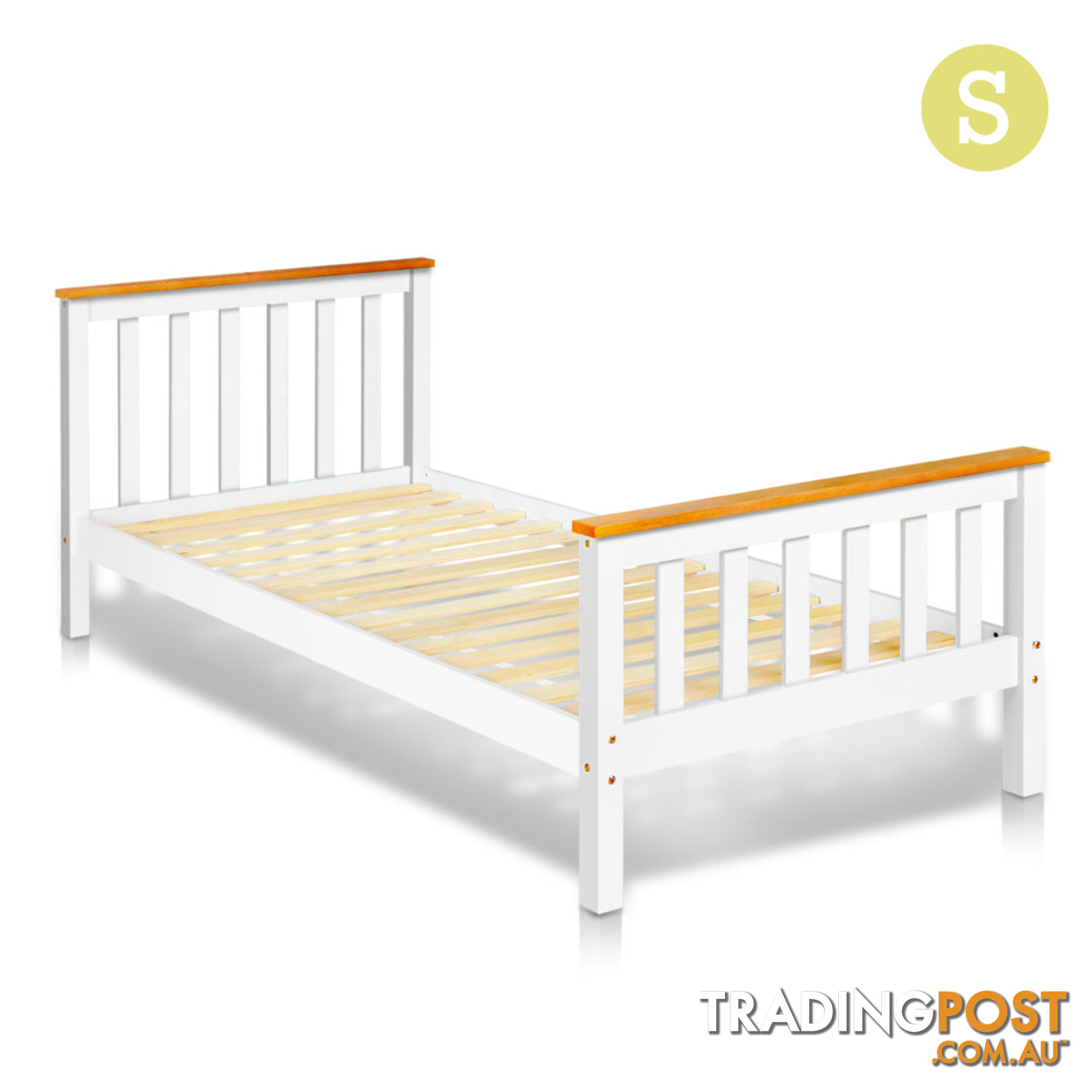 Pine Wood Single Bed Frame