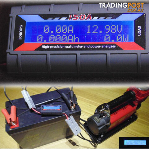150 Amp Digital Volt Watt Meter Solar Caravan 4x4 Camping 12V Ammeter Voltmeter - photo 4 of 5