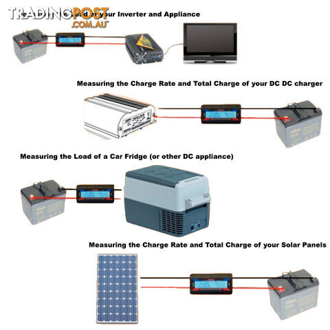 150 Amp Digital Volt Watt Meter Solar Caravan 4x4 Camping 12V Ammeter Voltmeter - photo 3 of 5