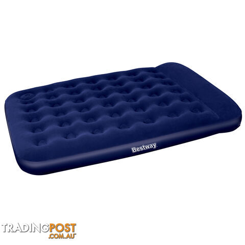 Bestway Queen Inflatable Air Mattress Bed w/ Built-in Foot Pump Blue