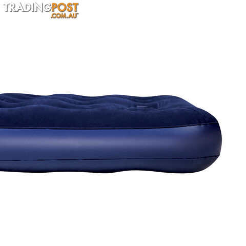 Bestway Queen Inflatable Air Mattress Bed w/ Built-in Foot Pump Blue