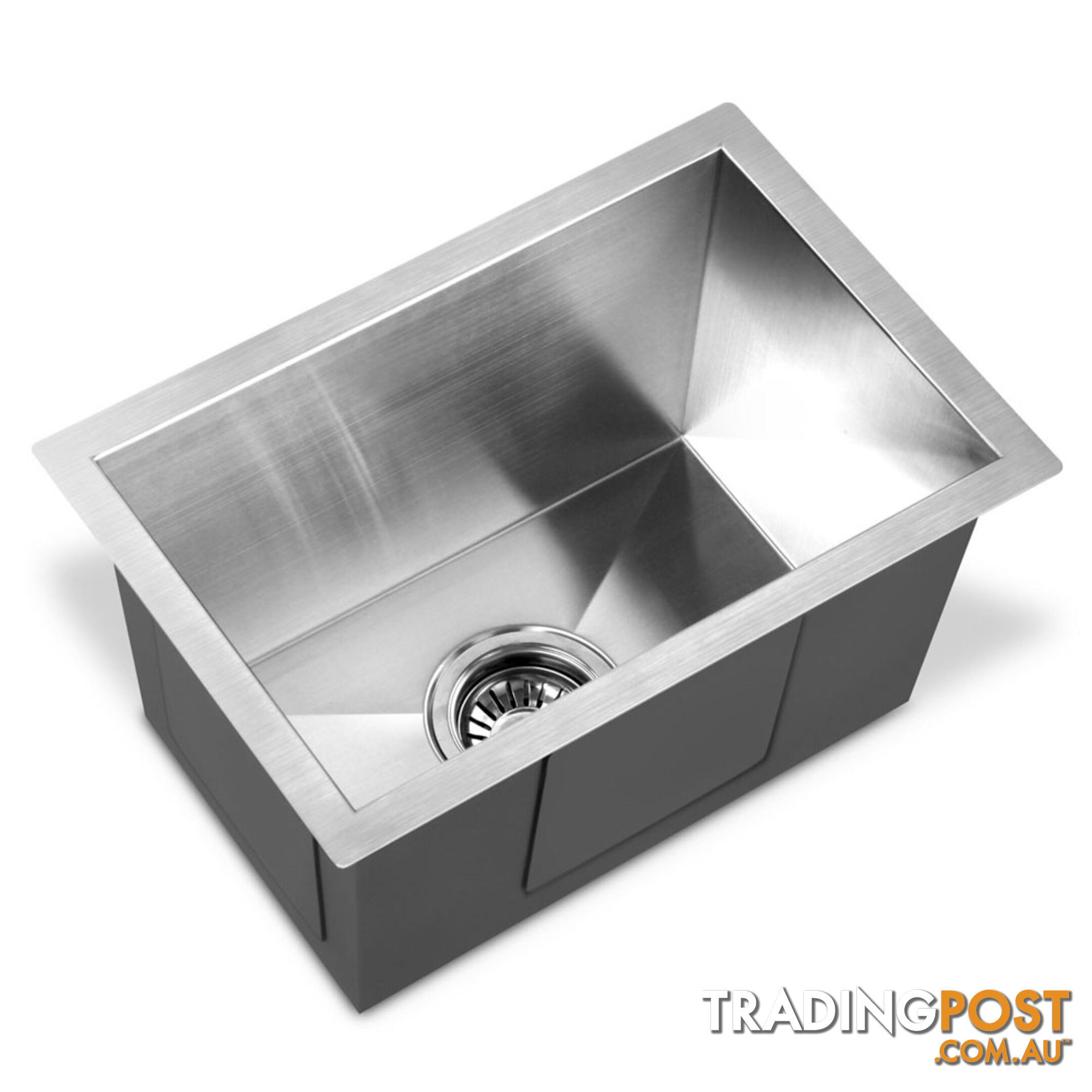 Stainless Steel Kitchen Laundry Sink with Strainer Waste 450 x 300mm