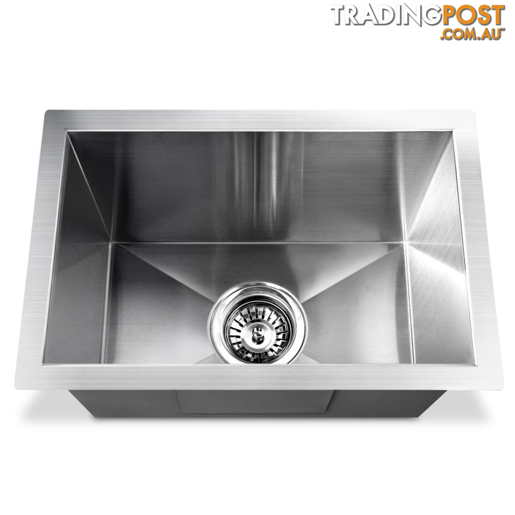 Stainless Steel Kitchen Laundry Sink with Strainer Waste 450 x 300mm