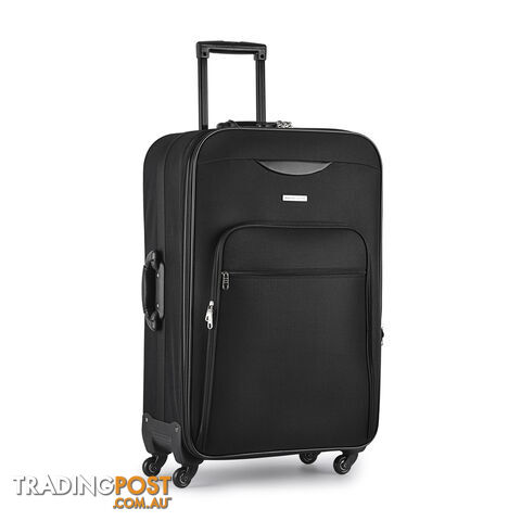 Soft Case Travel Luggage with TSA Lock Black