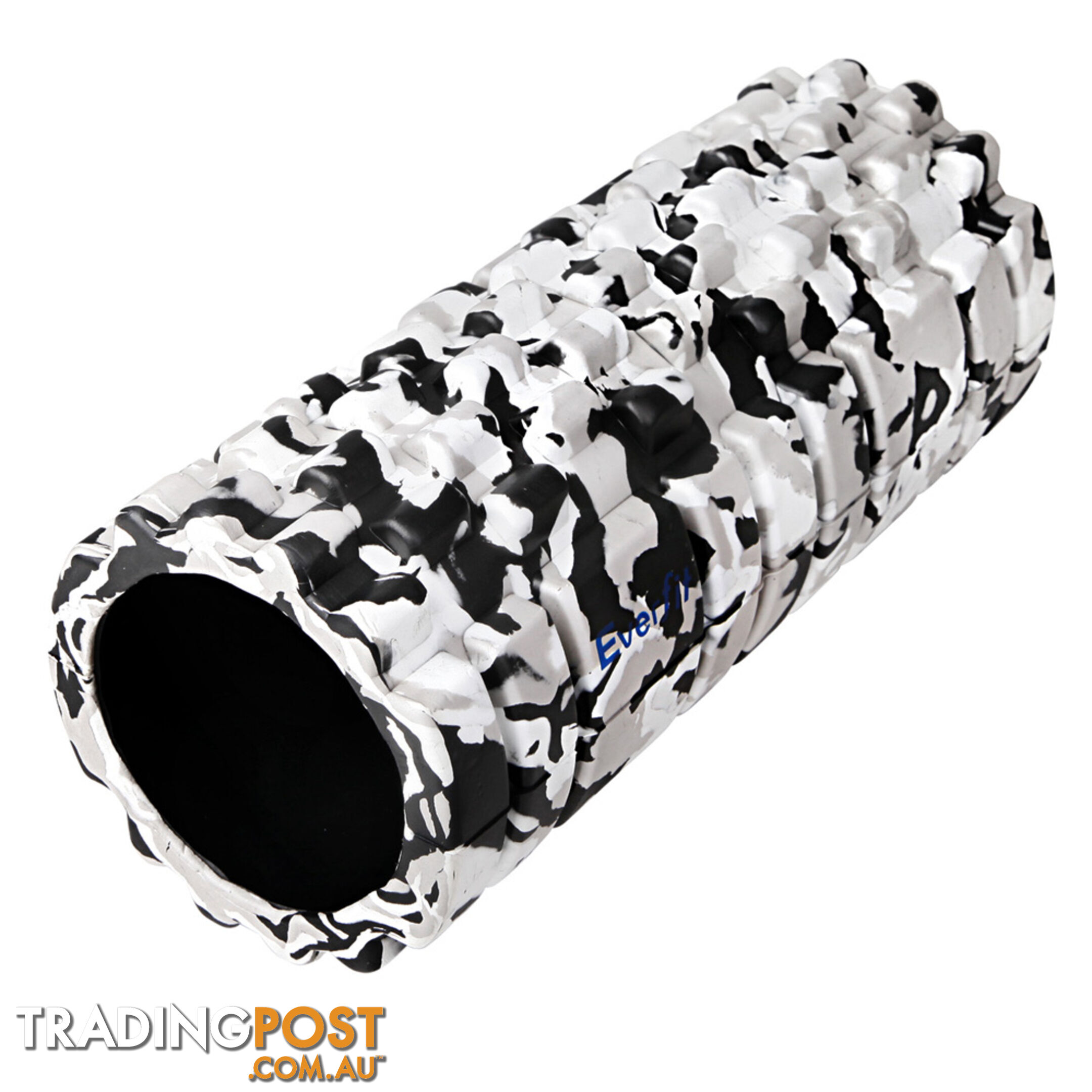 Yoga Gym Pilates EVA Stick Foam Roller Grey 33 x 14cm