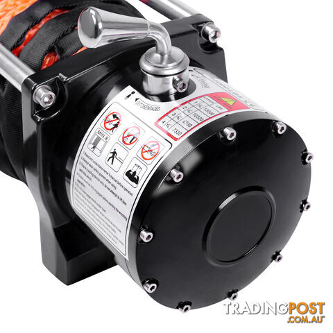 12V 13000 LBS Wireless Synthetic Rope Electric Winch