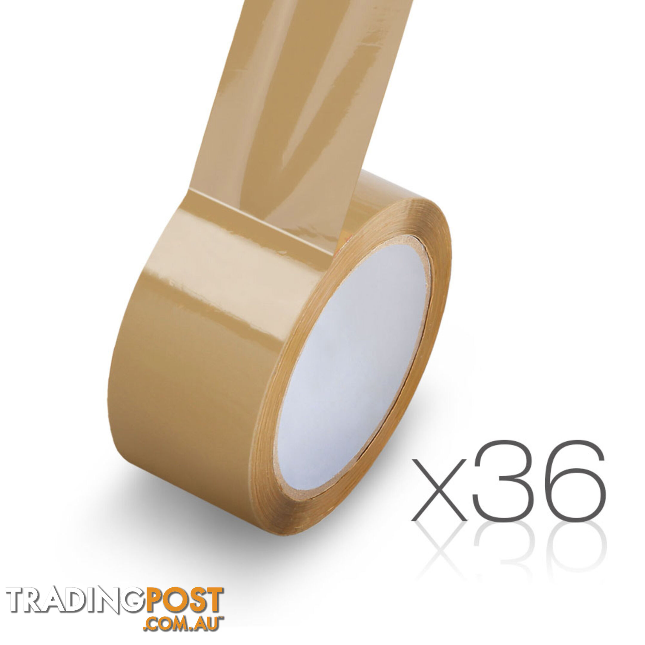 36 Rolls Packing Tape - 48mm x 75m - Brown