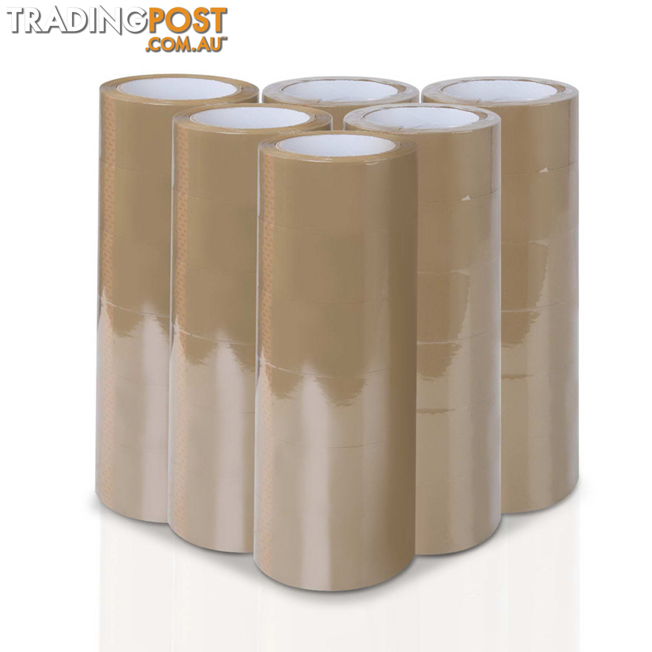 36 Rolls Packing Tape - 48mm x 75m - Brown