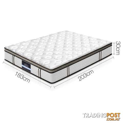 Latex Euro Top Pocket Spring Mattress Back Support King